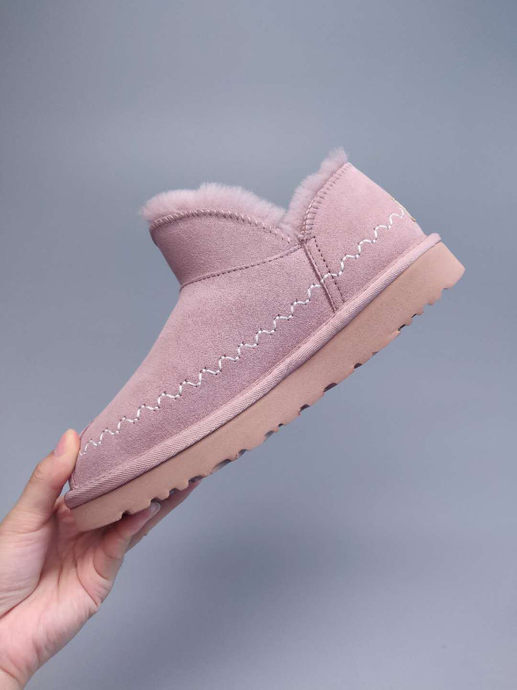 0888 New Style Ankle Boots – Dusty Pink (In Stock)