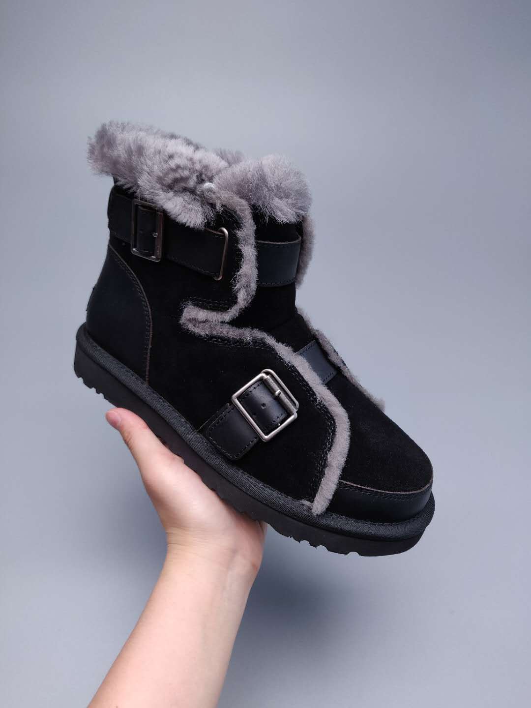 9431 New Edition Moto Shoes – Black Grey (In Stock)