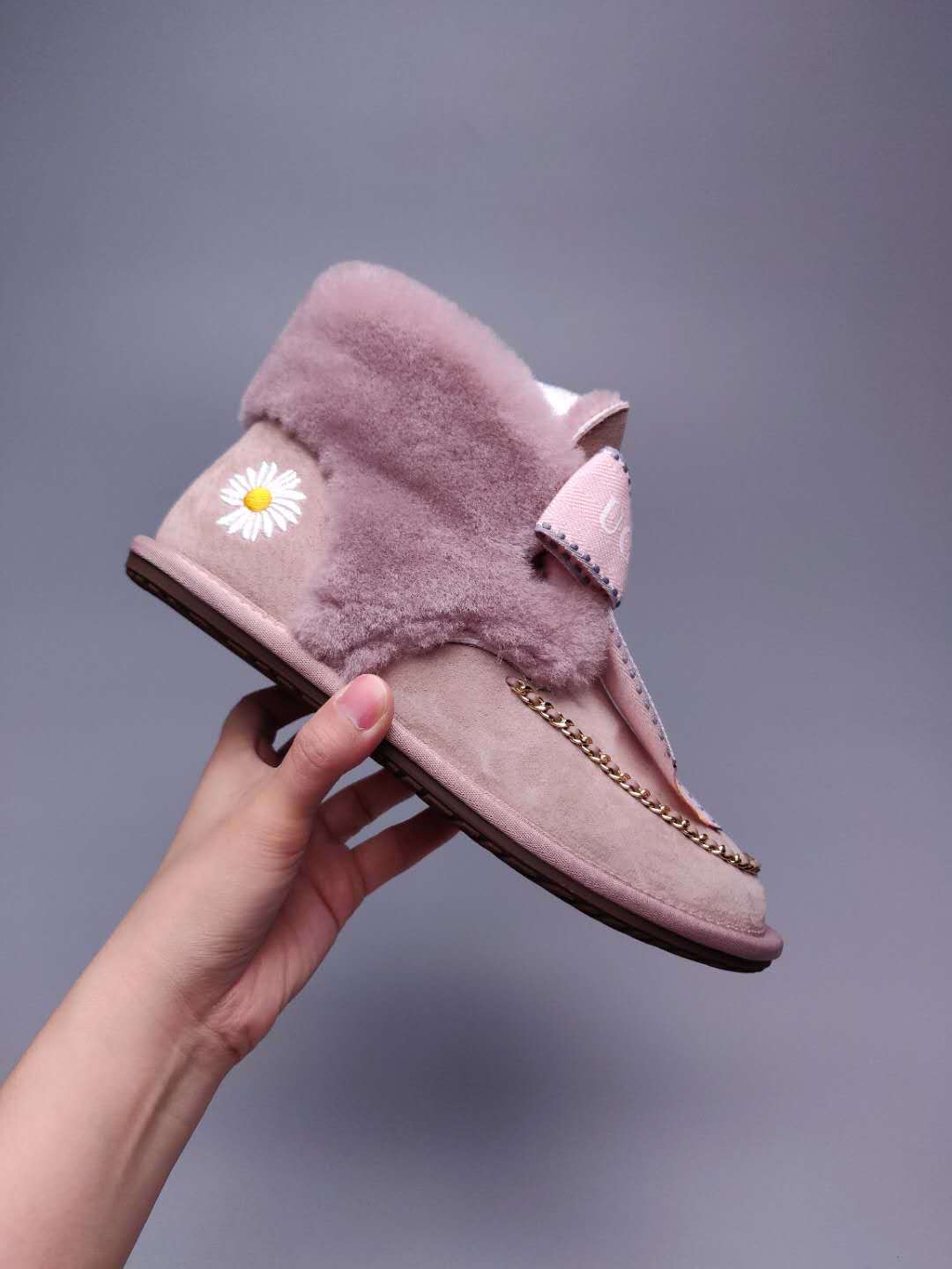 7888 Daisy Chain Ribbon Boots – Dusty Pink (In Stock)