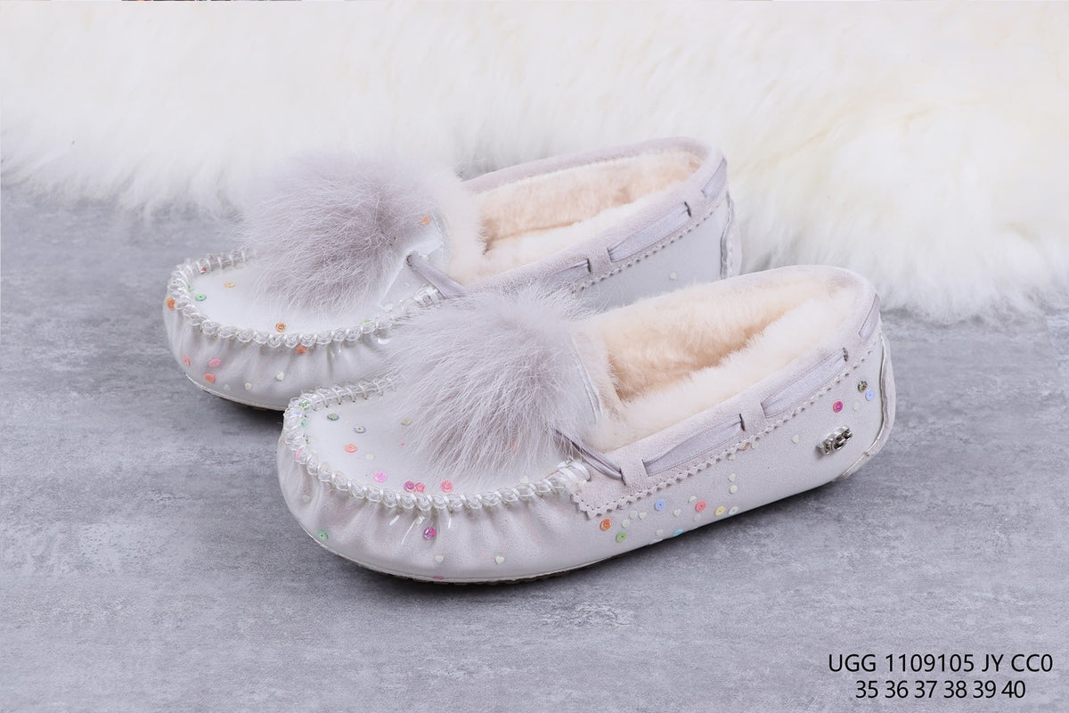 6125 Glow-in-the-Dark Starry Night Moccasin Boots – Grey | US Limited Edition (In Stock)