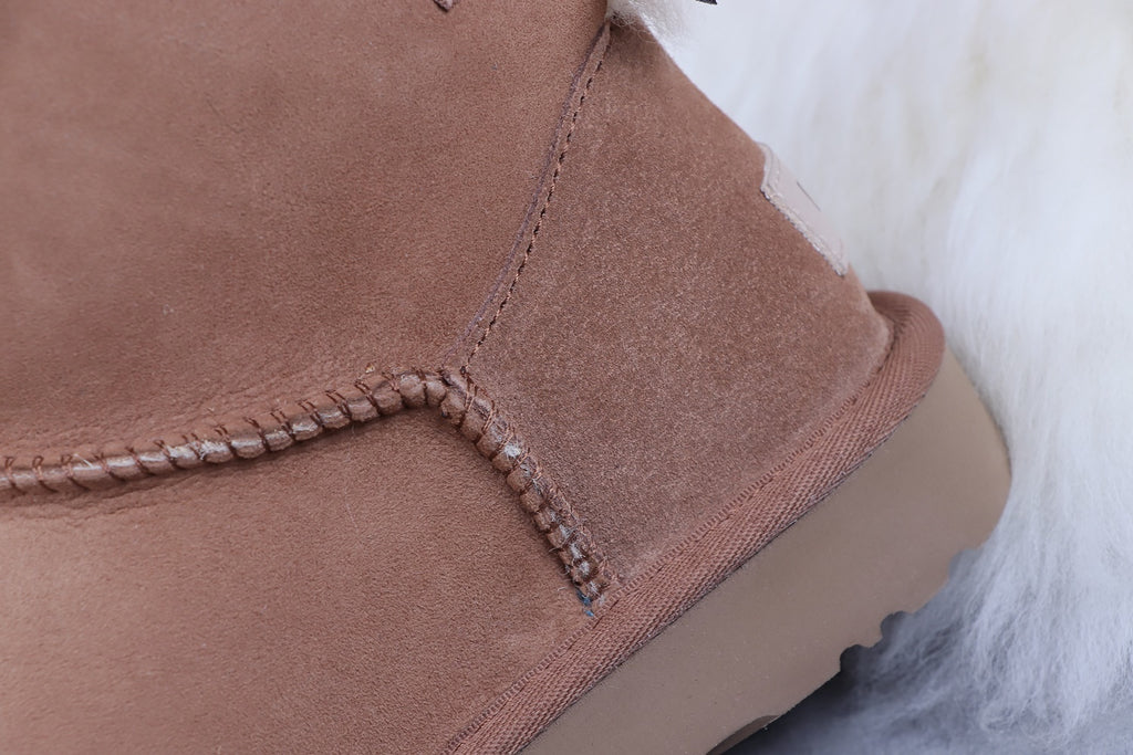 2972 Classic Mini II Exotic Bow Boots – Chestnut (In Stock)