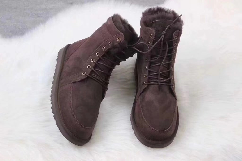 097 Versatile Fur-Lined Martin Boots – Chocolate