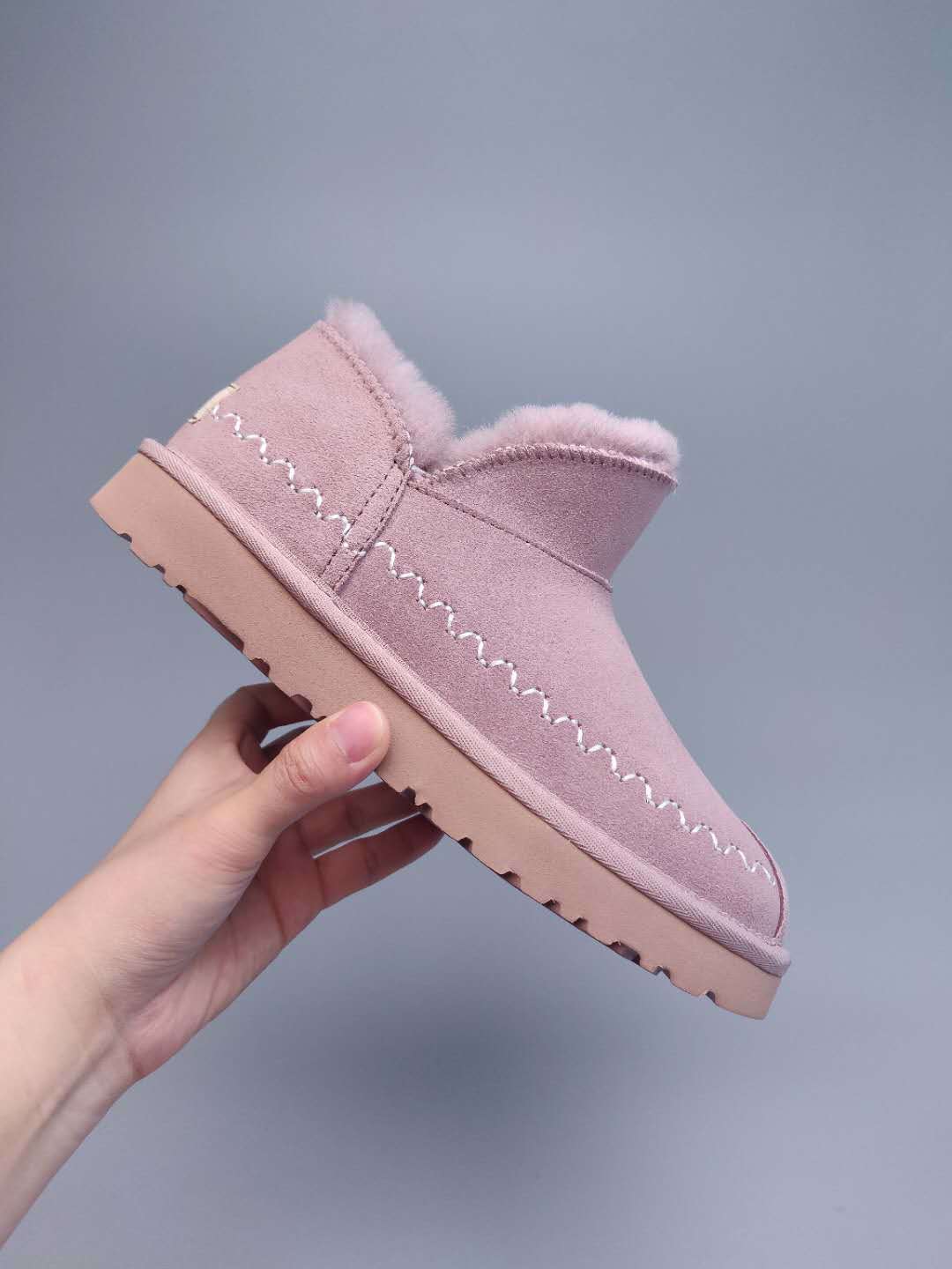 0888 New Style Ankle Boots – Dusty Pink (In Stock)