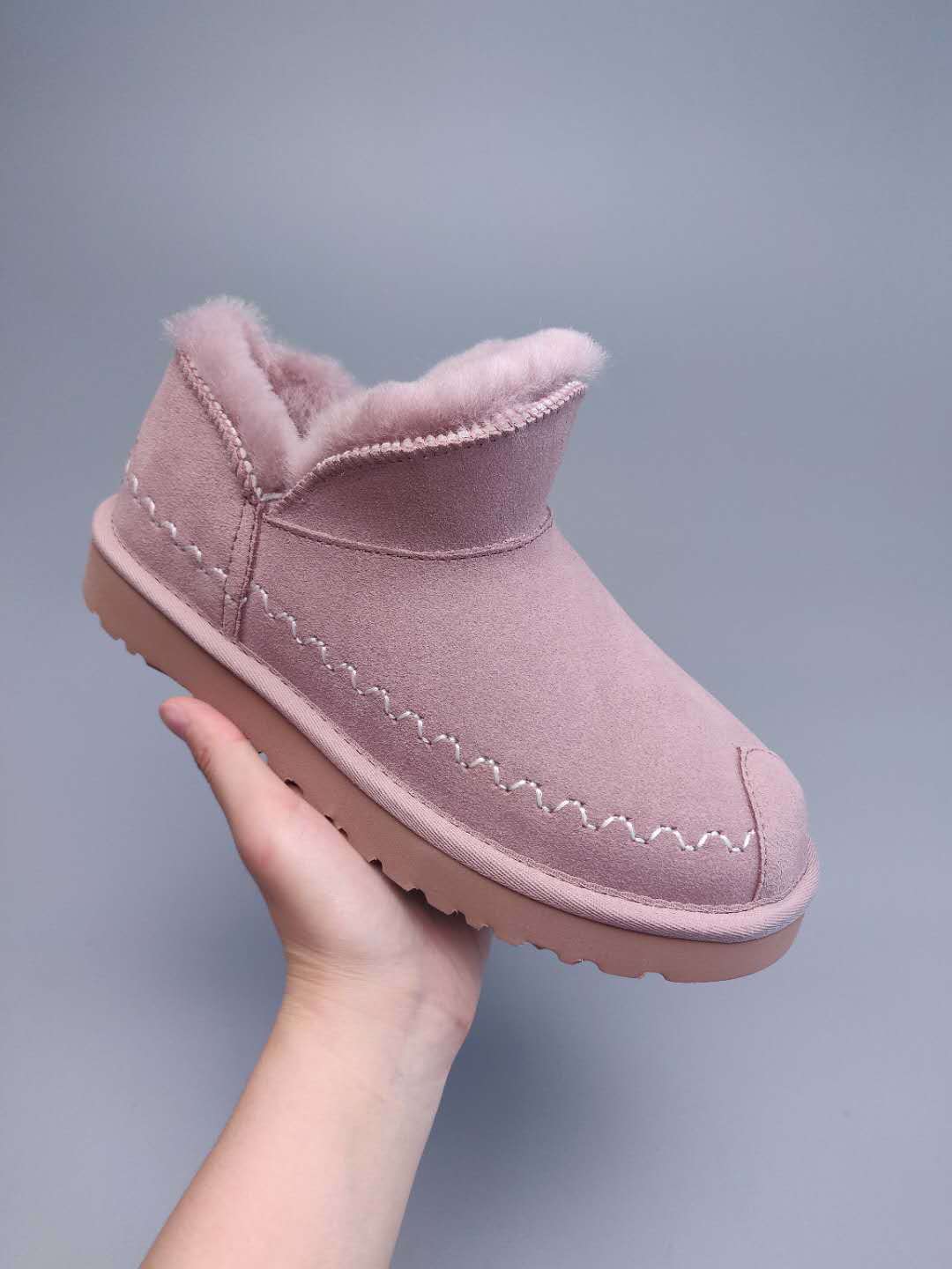 0888 New Style Ankle Boots – Dusty Pink (In Stock)