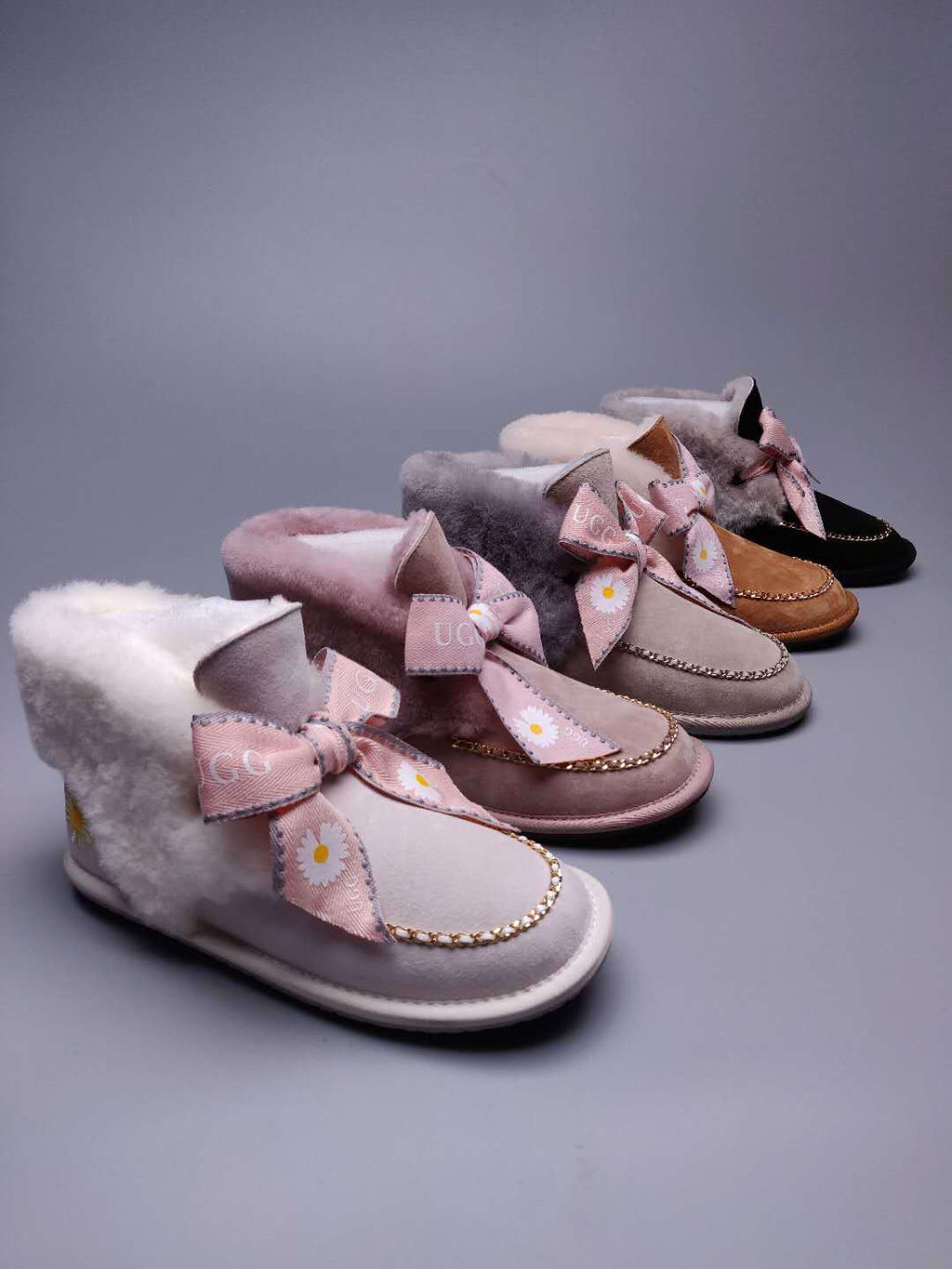 7888 Daisy Chain Ribbon Boots – Dusty Pink (In Stock)