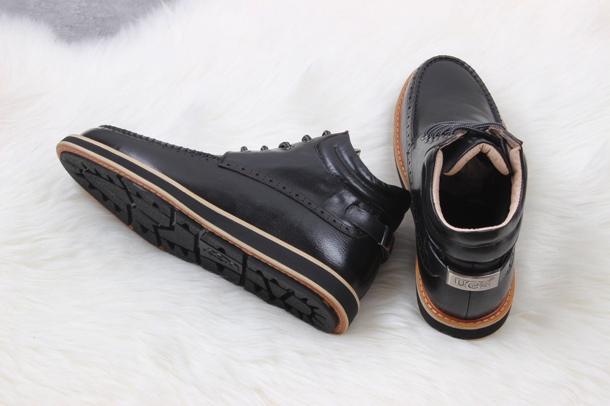 UGG H0716-1 Beckham X Men’s Sheepskin Snow Boots – Black