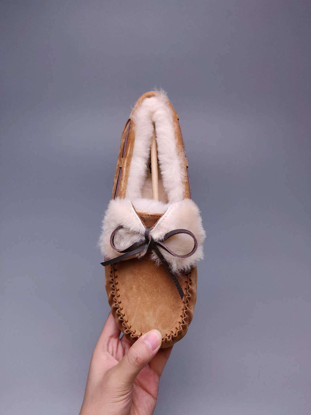 8913 Double Bow Loafers – Chestnut (In Stock)