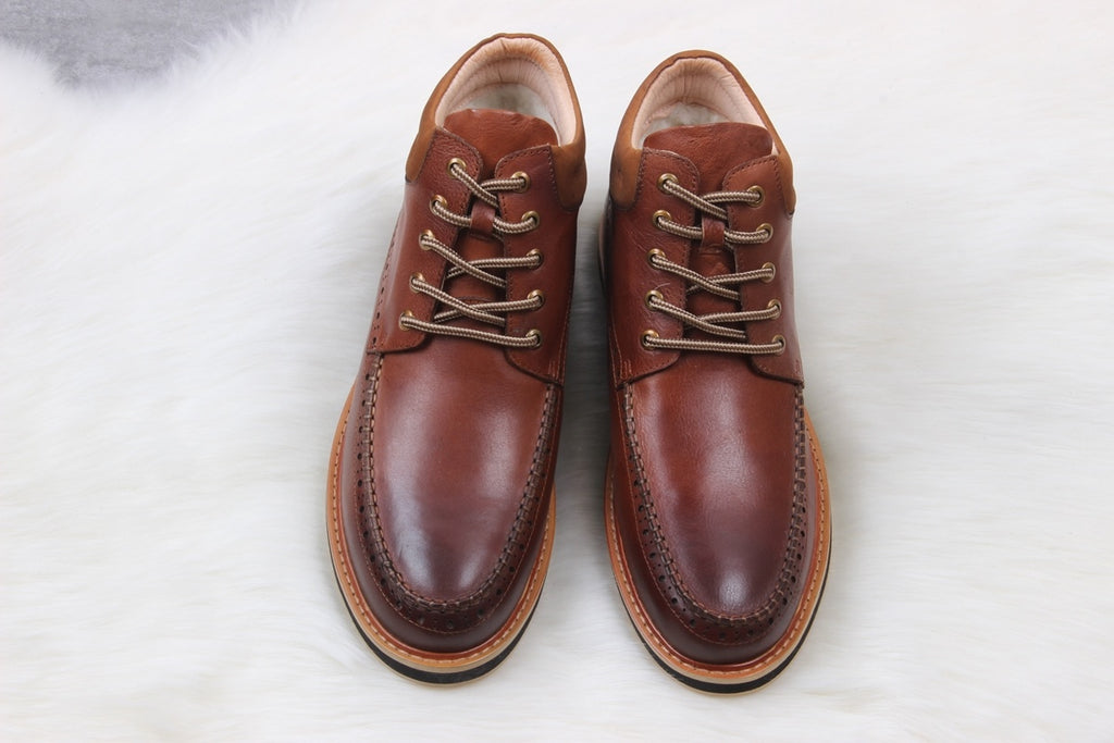 UGG H0716-1 Beckham X Men’s Sheepskin Snow Boots – Chestnut