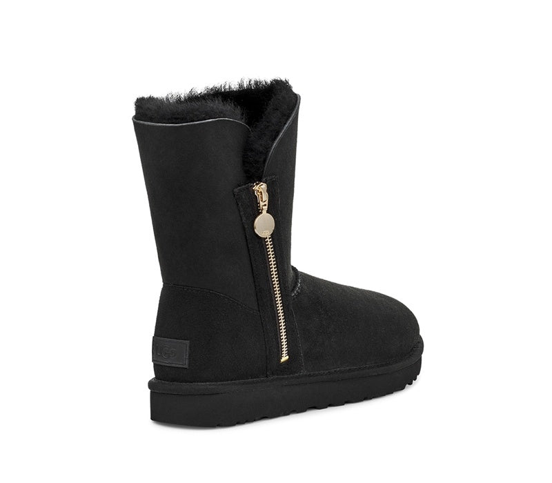 2480 Side-Zip Mid-Calf Boots – Black (In Stock)