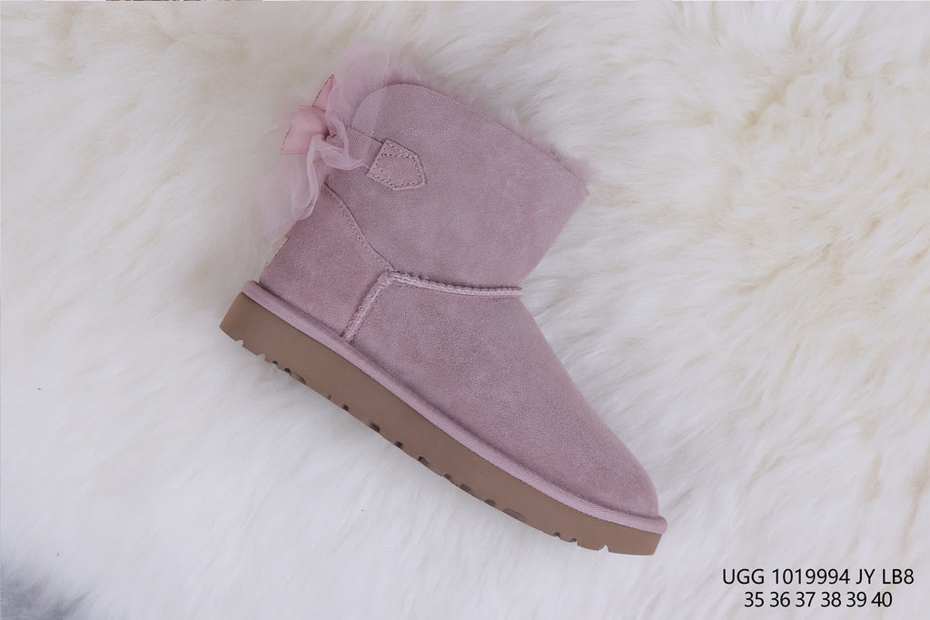 9994 Classic Mini II Mesh Bow Boots – Dusk Pink (In Stock)