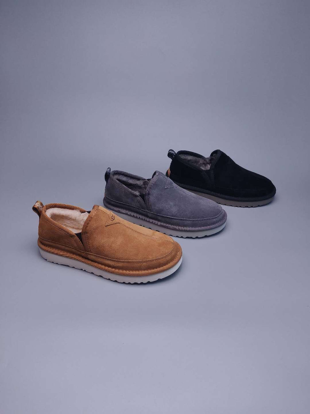 3455 Slip-On Low-Top Men’s Boots – Grey (In Stock)