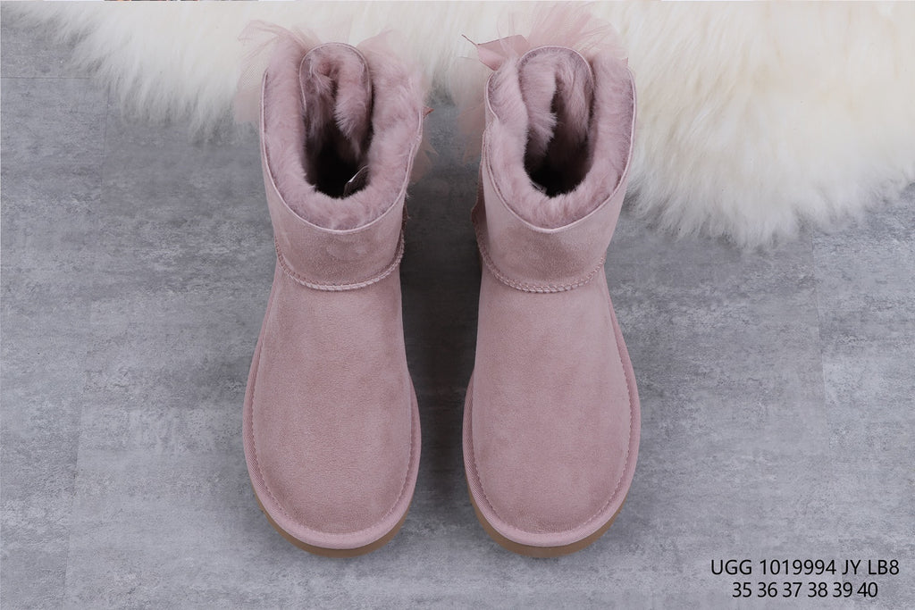 9994 Classic Mini II Mesh Bow Boots – Dusk Pink (In Stock)