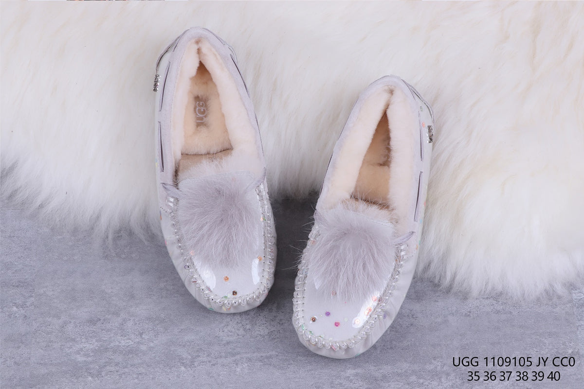 6125 Glow-in-the-Dark Starry Night Moccasin Boots – Grey | US Limited Edition (In Stock)