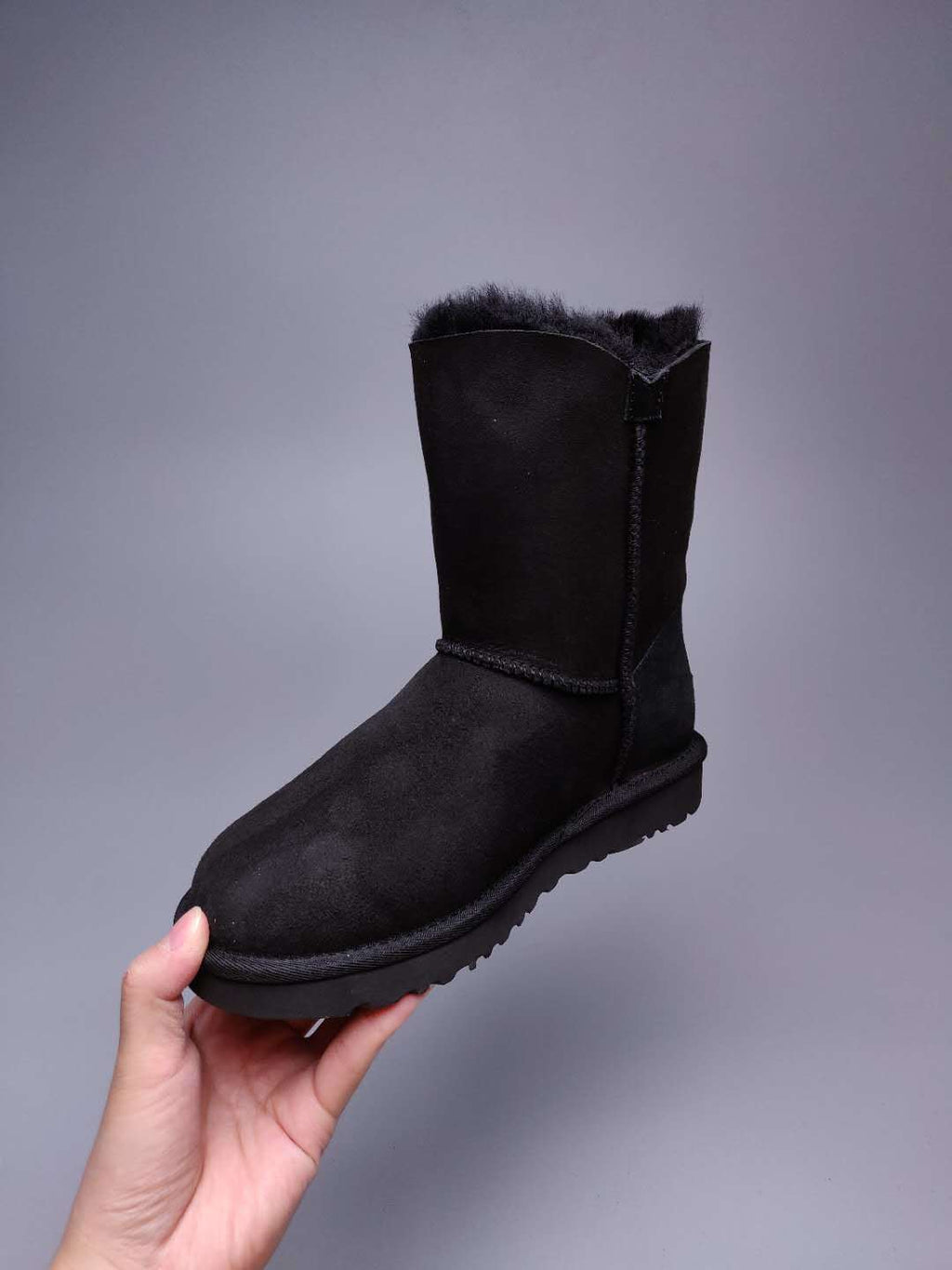 2480 Side-Zip Mid-Calf Boots – Black (In Stock)