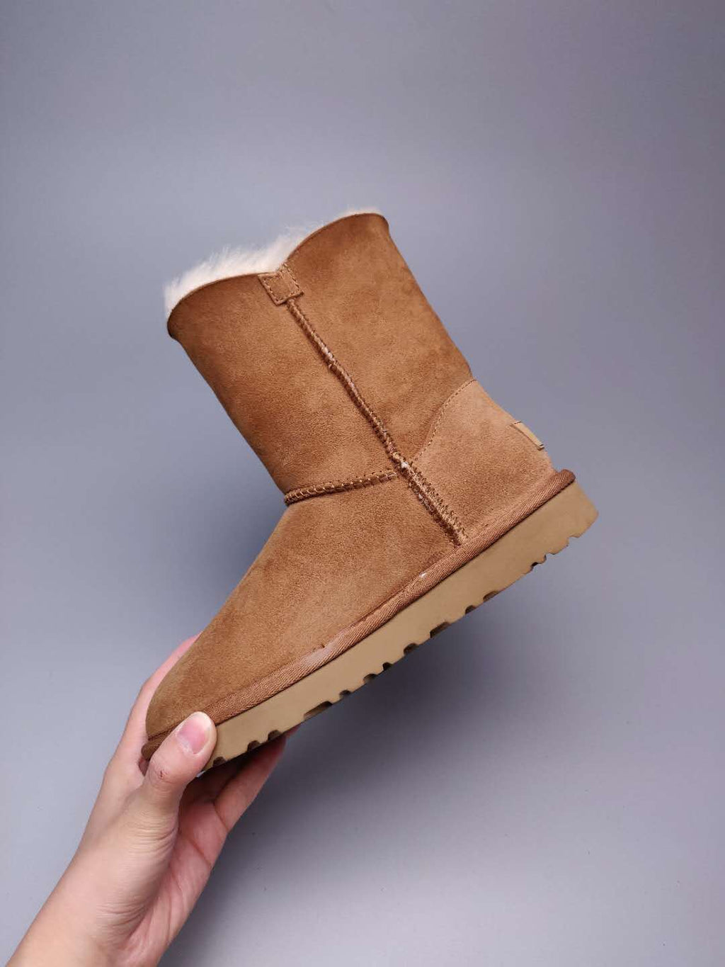 2480 Side-Zip Mid-Calf Boots – Chestnut (In Stock)