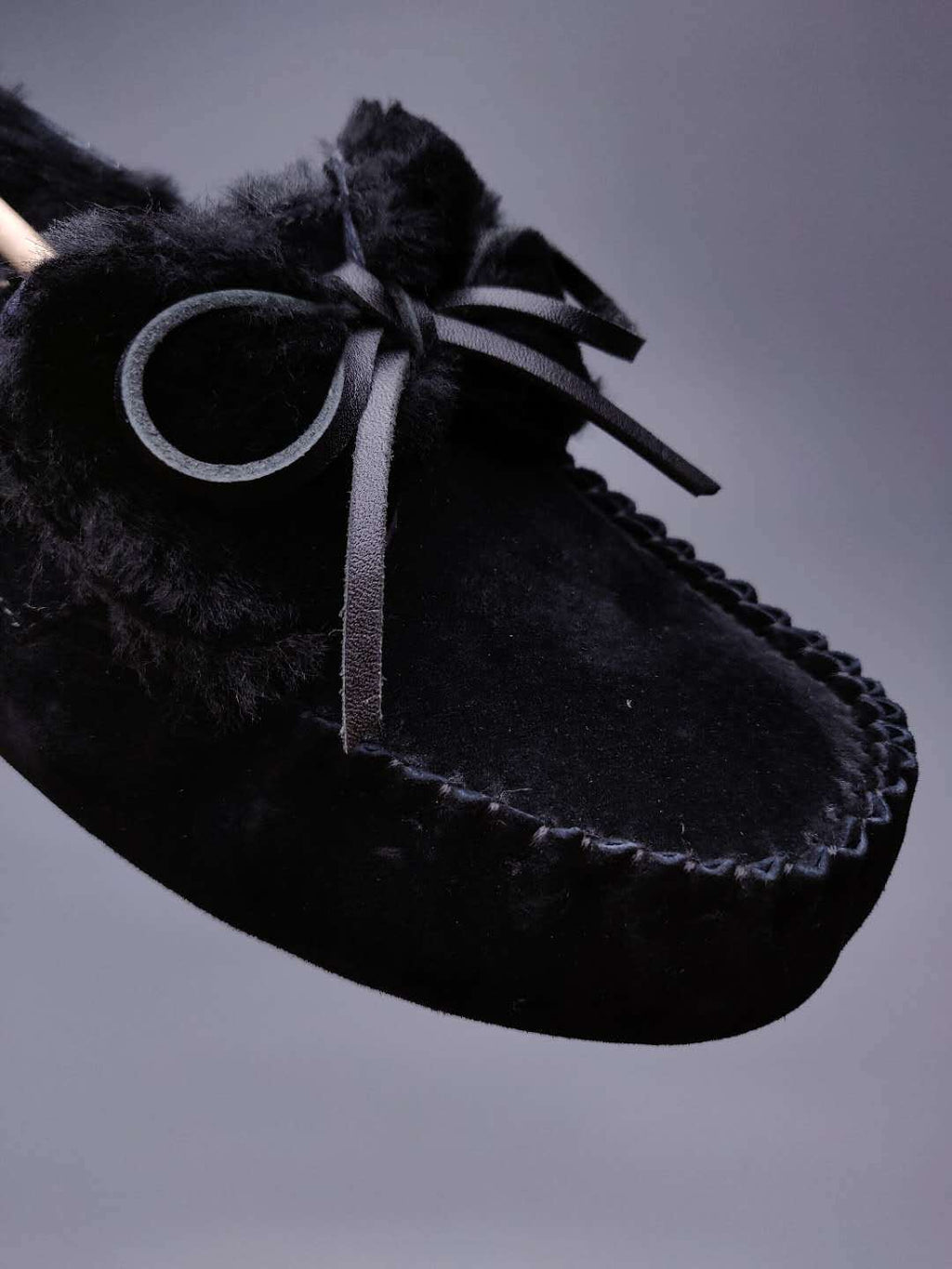 8913 Double Bow Loafers – Black (In Stock)