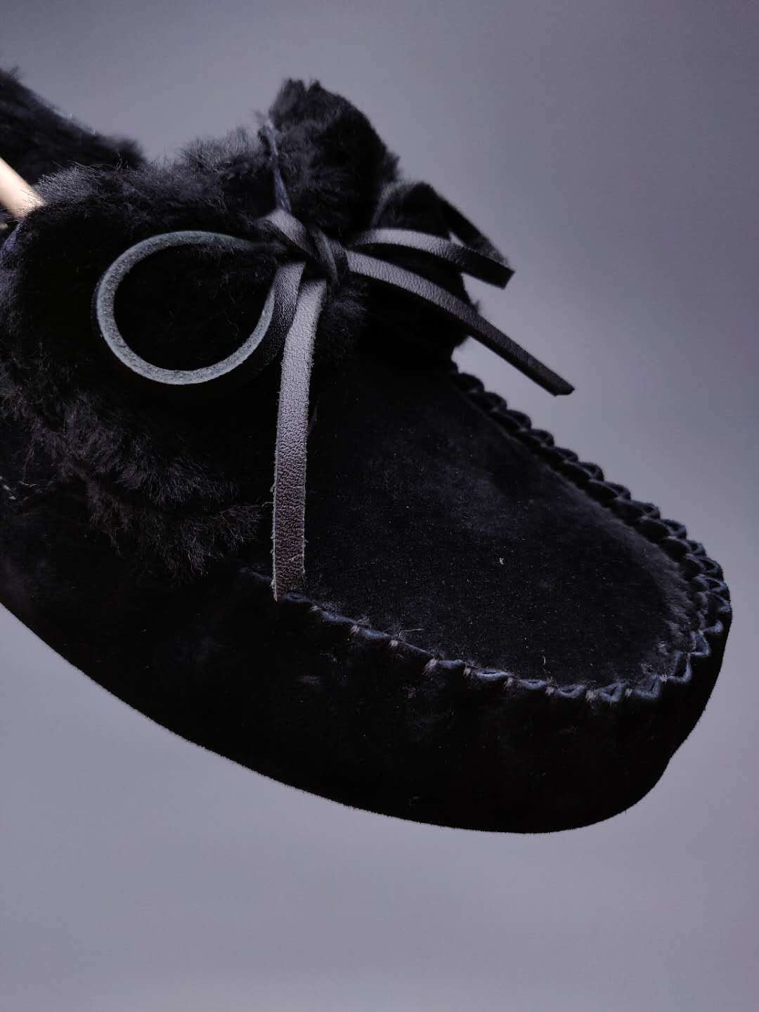 8913 Double Bow Loafers – Black (In Stock)