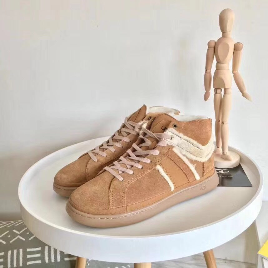4473 California Hi-Top Sneaker 2.0 – Lace-Up Shearling Edition (Chestnut Brown)