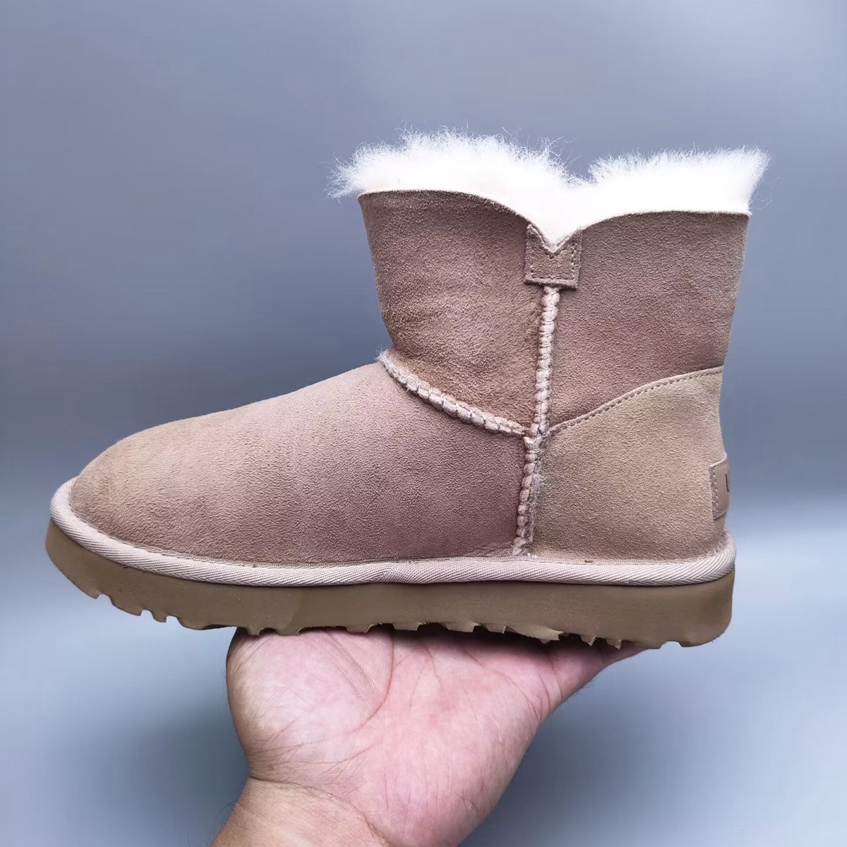 6422 Mini Bailey Button II Boots – Sand (In Stock)