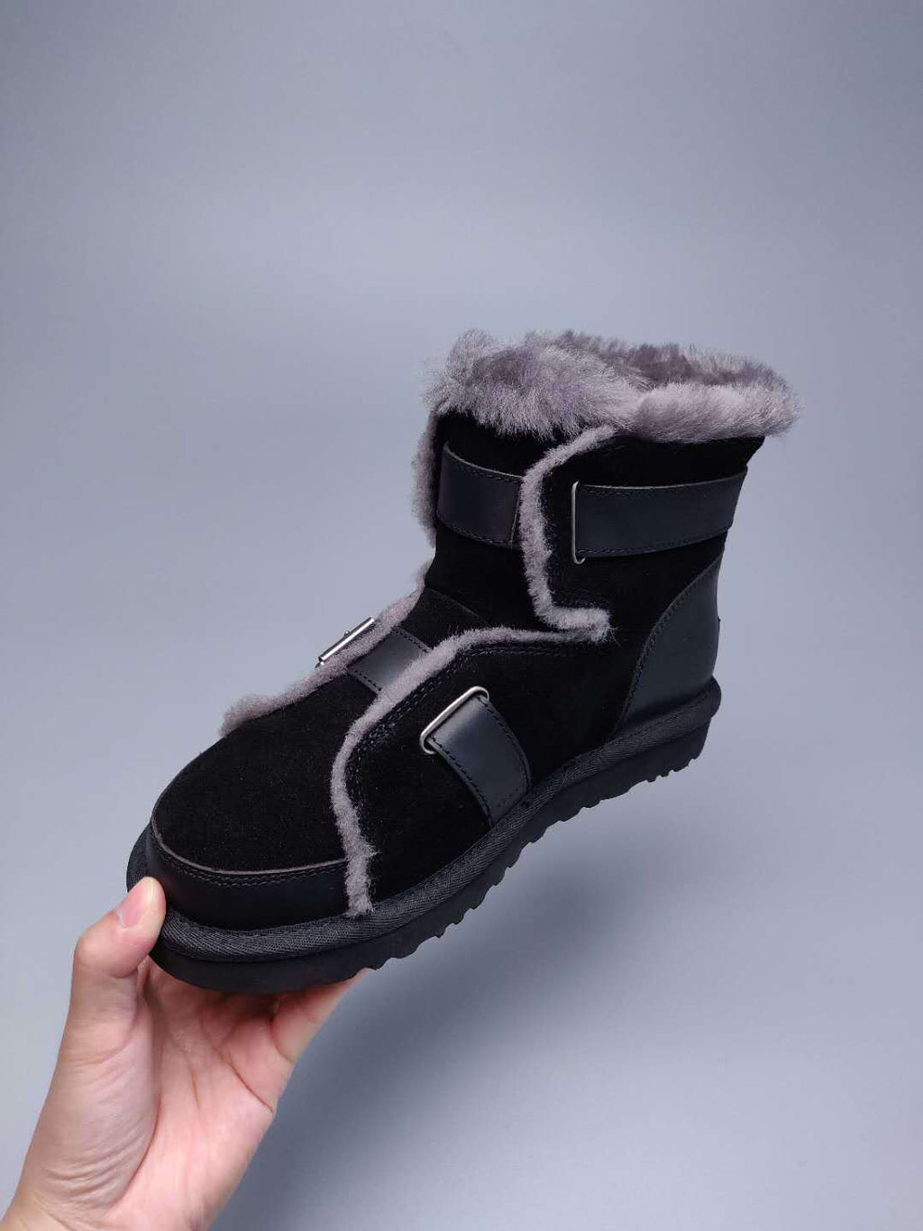 9431 New Edition Moto Shoes – Black Grey (In Stock)
