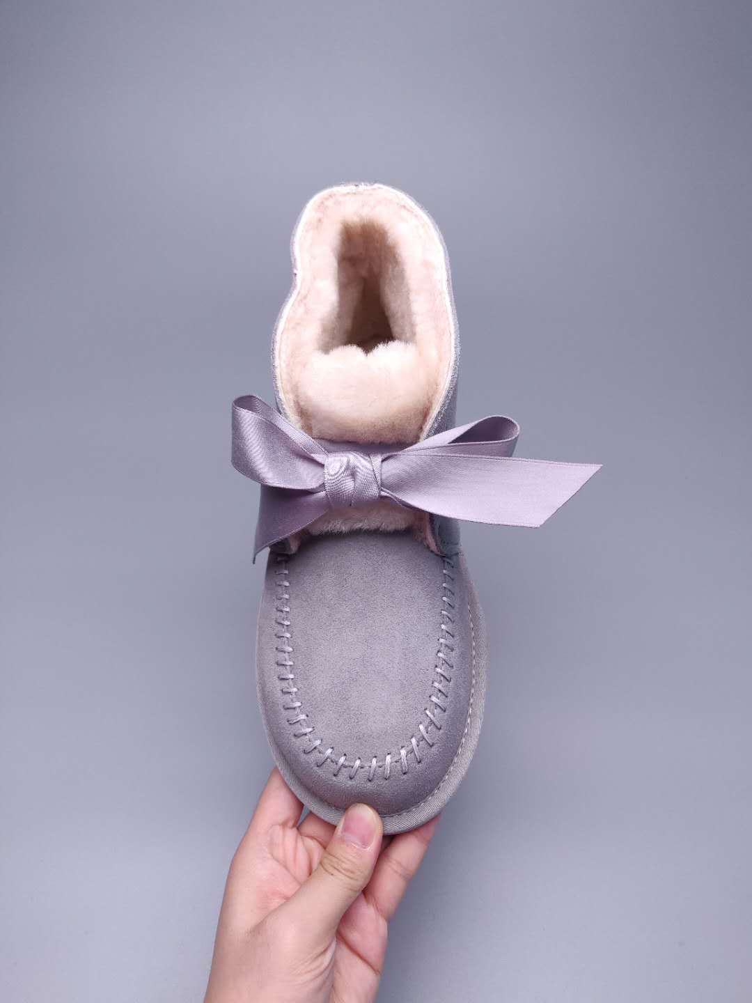 9934 Lace-Up Boots – Light Grey (In Stock)