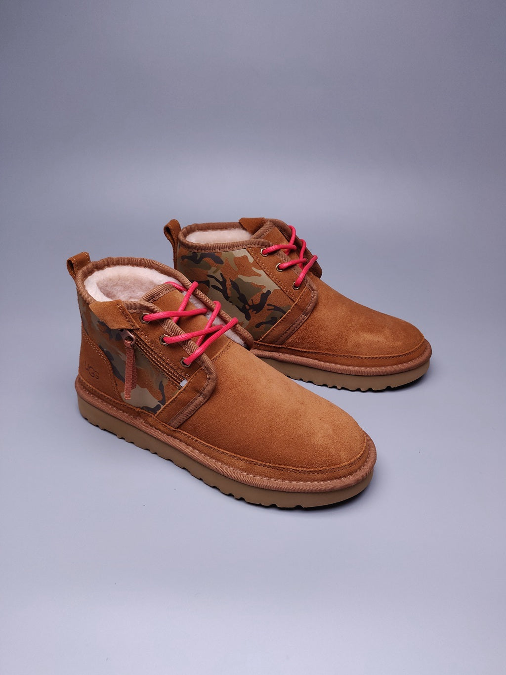 4193 Color-Block Camo Men’s Boots – Chestnut (In Stock)