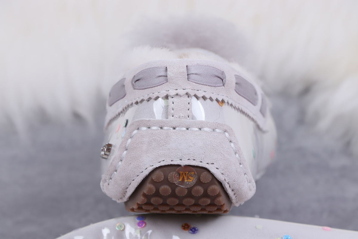 6125 Glow-in-the-Dark Starry Night Moccasin Boots – Grey | US Limited Edition (In Stock)