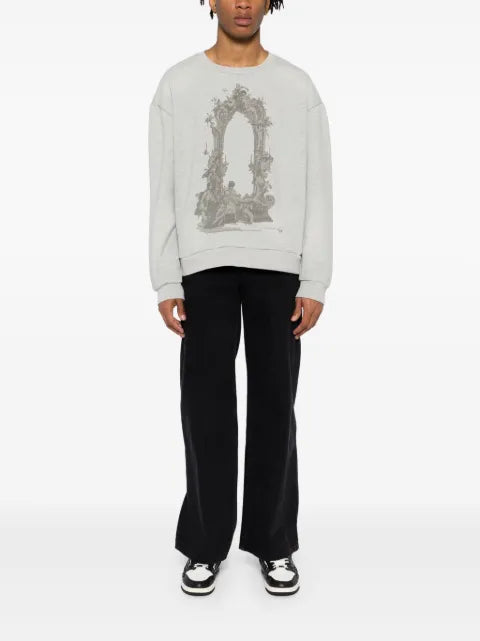 Who Decides War graphic print sweater