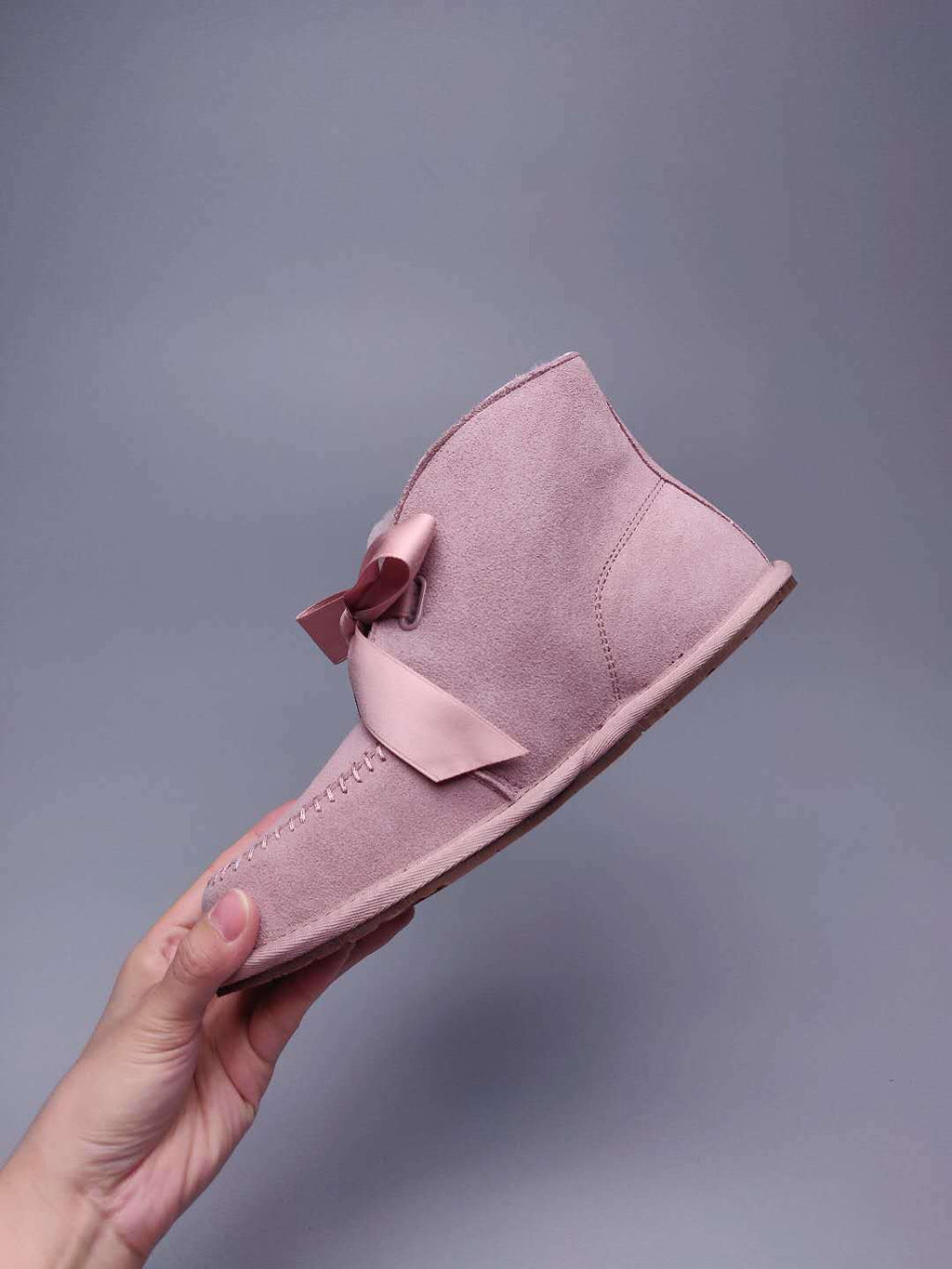 9934 Lace-Up Boots – Dusty Pink (In Stock)