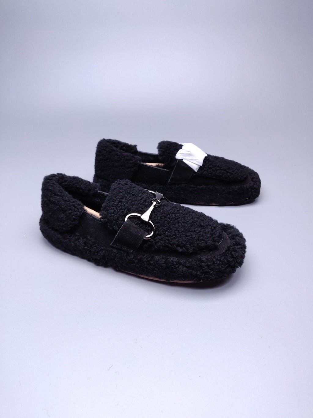 9727 Teddy Curly Loafers – Black (In Stock)