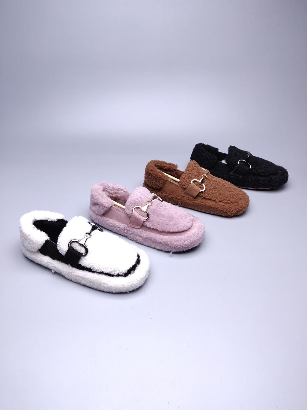9727 Teddy Curly Loafers – Black (In Stock)