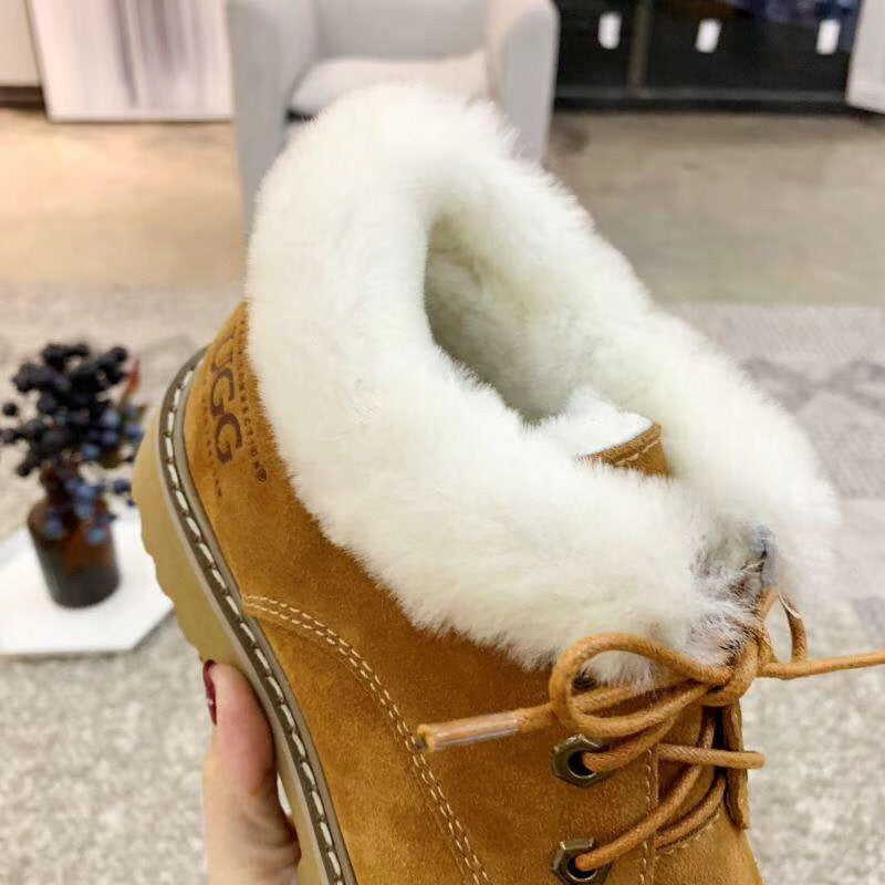 168 Lace-Up Martin Boots – Chestnut