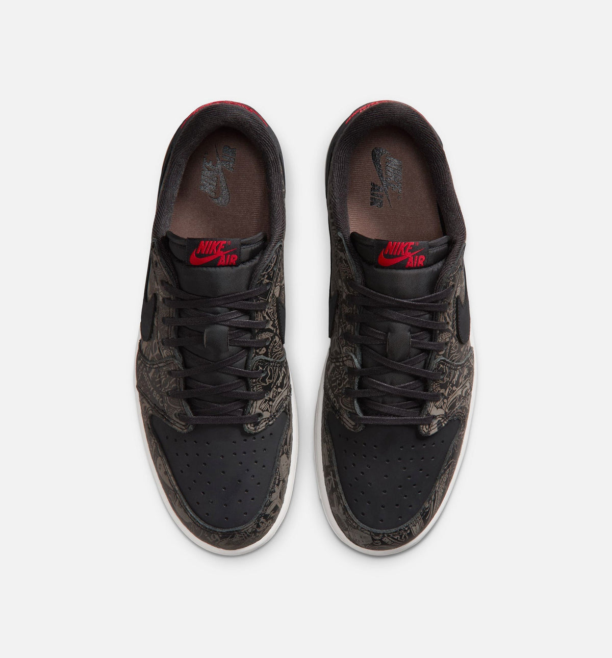 Air Jordan 1 Retro Low OG Laser Black and Varsity Red Men's Lifestyle Shoe – Black / Varsity Red / Summit White