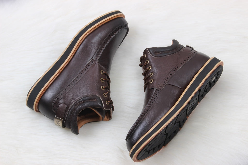UGG H0716-1 Beckham X Men’s Sheepskin Snow Boots – Coffee Brown