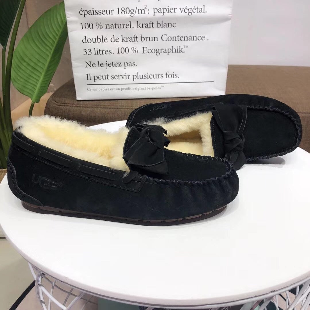 0031 Bow-Tie Driving Loafers – Black