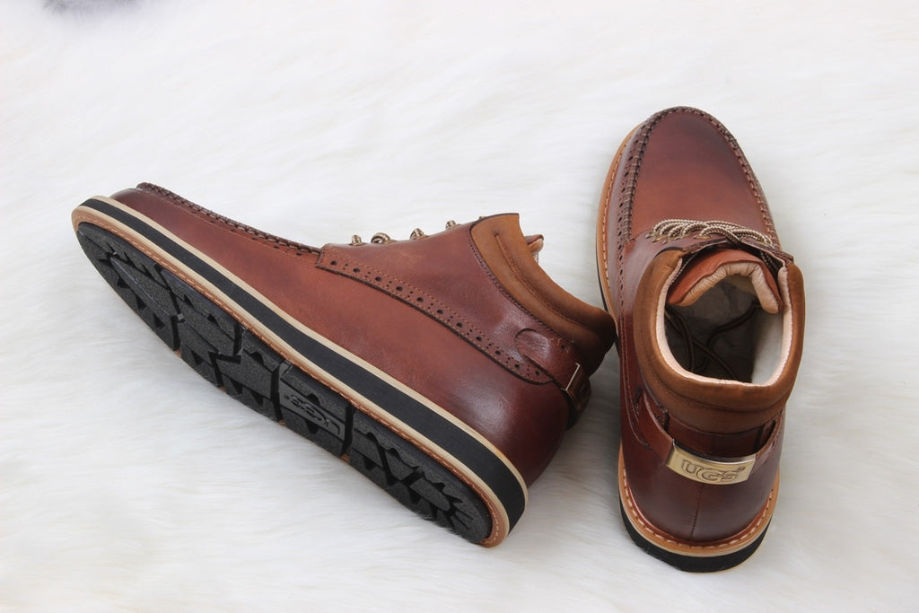 UGG H0716-1 Beckham X Men’s Sheepskin Snow Boots – Chestnut