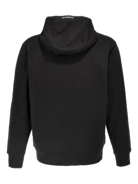 C.P. Company diagonal raised fleece hooded Lens sweatshirt