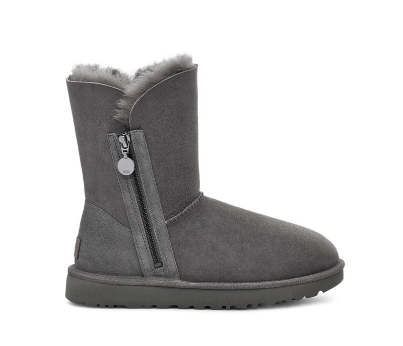 2480 Side-Zip Mid-Calf Boots – Grey (In Stock)