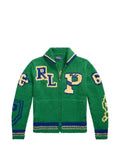 Polo Ralph Lauren varsity-inspired wool full-zip jumper