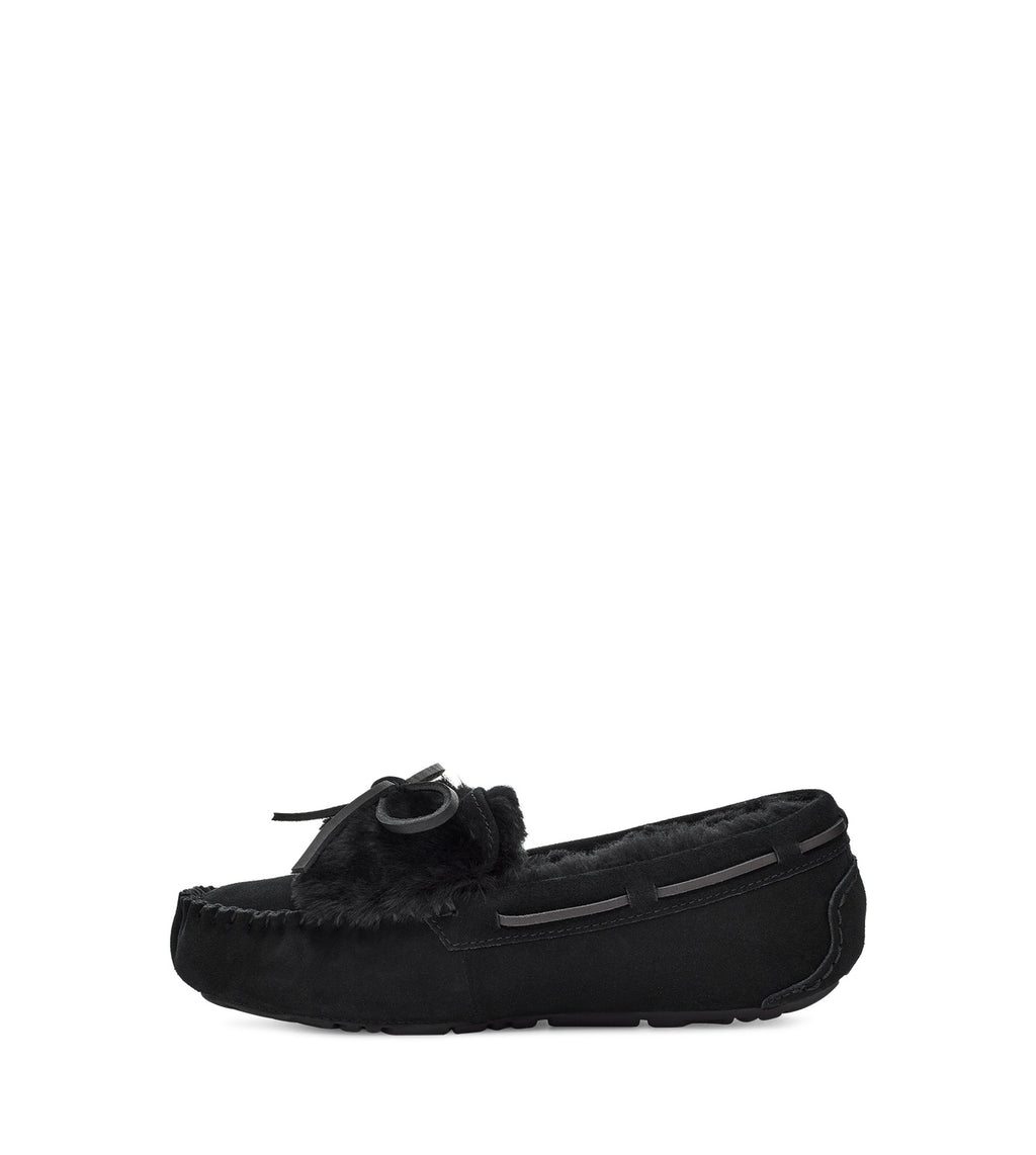 8913 Double Bow Loafers – Black (In Stock)