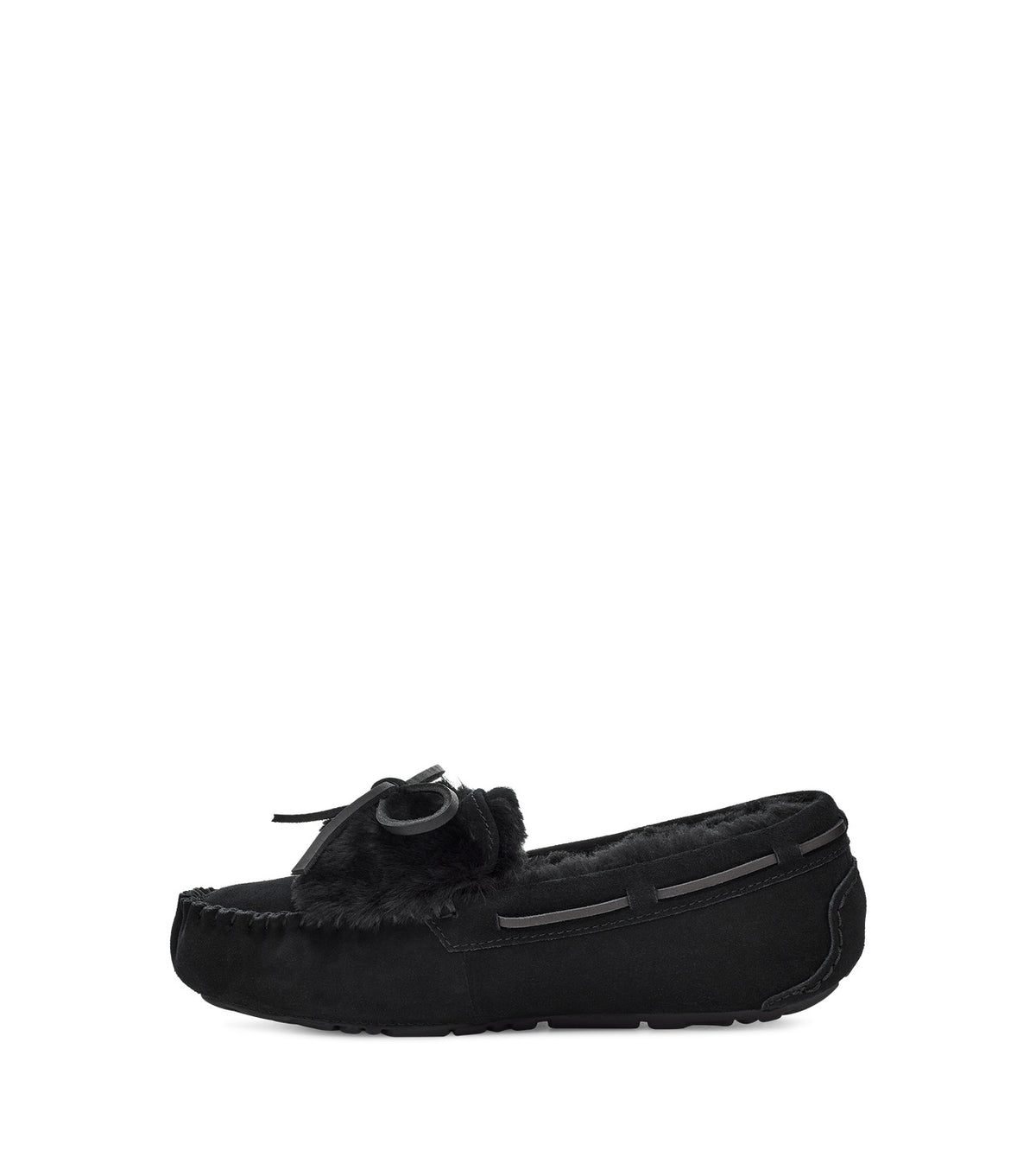 8913 Double Bow Loafers – Black (In Stock)