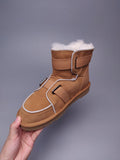 8358 Glow-in-the-Dark Moto Snow Boots – Chestnut (In Stock)