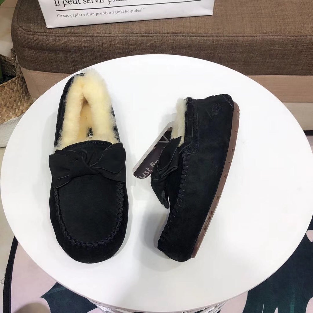 0031 Bow-Tie Driving Loafers – Black