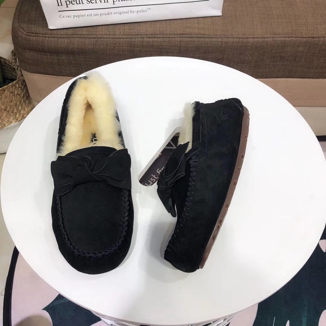 0031 Bow-Tie Driving Loafers – Black