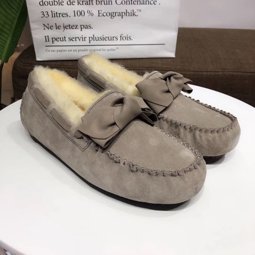 0031 Bow-Tie Driving Loafers – Grey