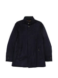 Moorer high-neck buttoned jacket