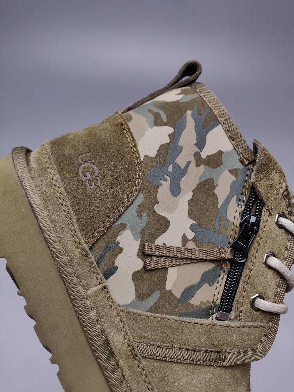 4193 Color-Block Camo Men’s Boots – Army Green (In Stock)