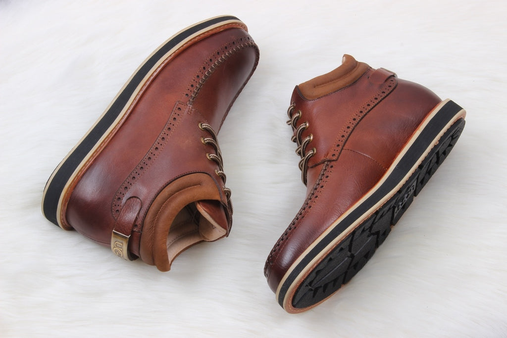 UGG H0716-1 Beckham X Men’s Sheepskin Snow Boots – Chestnut