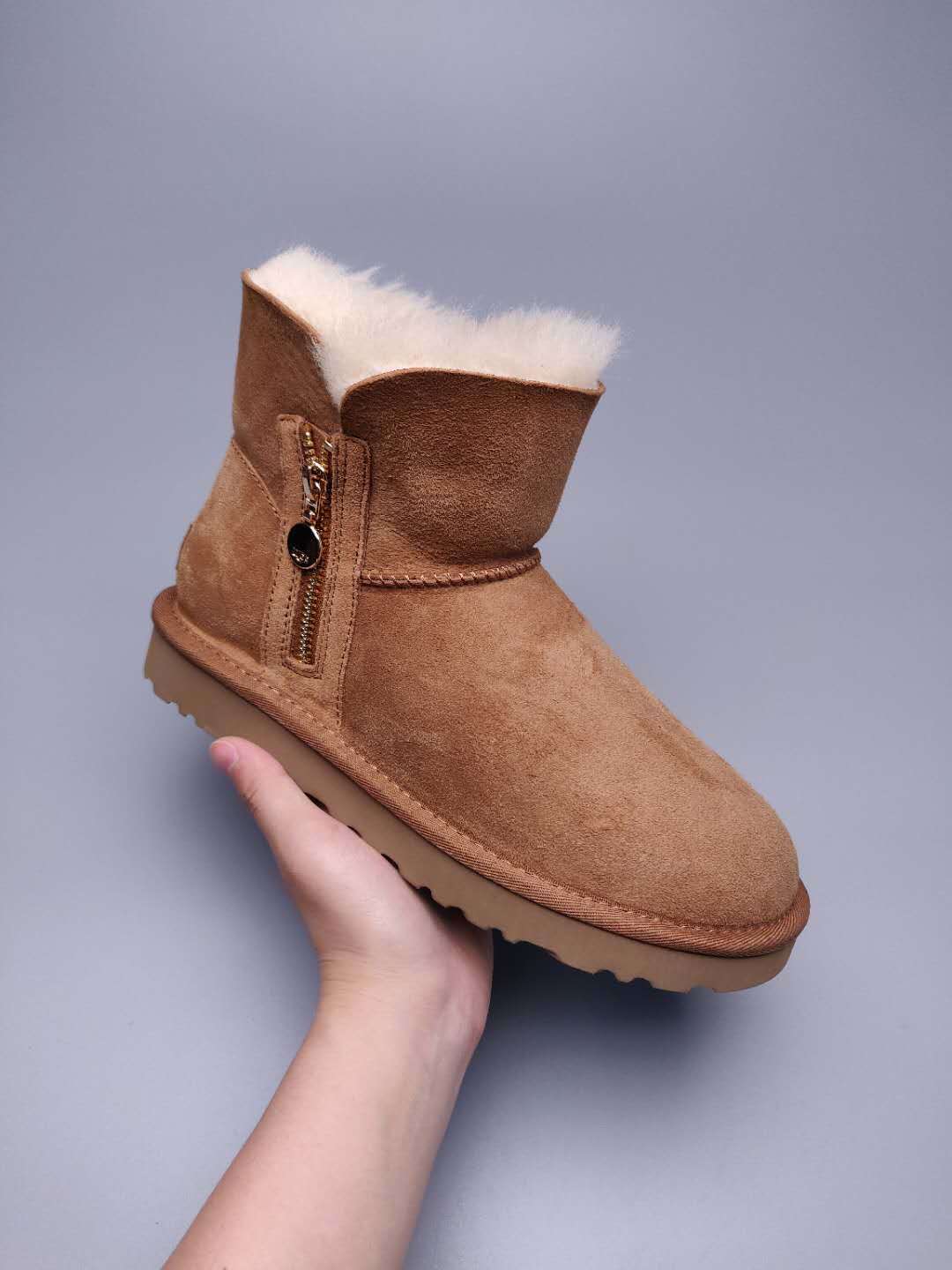 2481 Side-Zip Ankle Boots – Chestnut (In Stock)