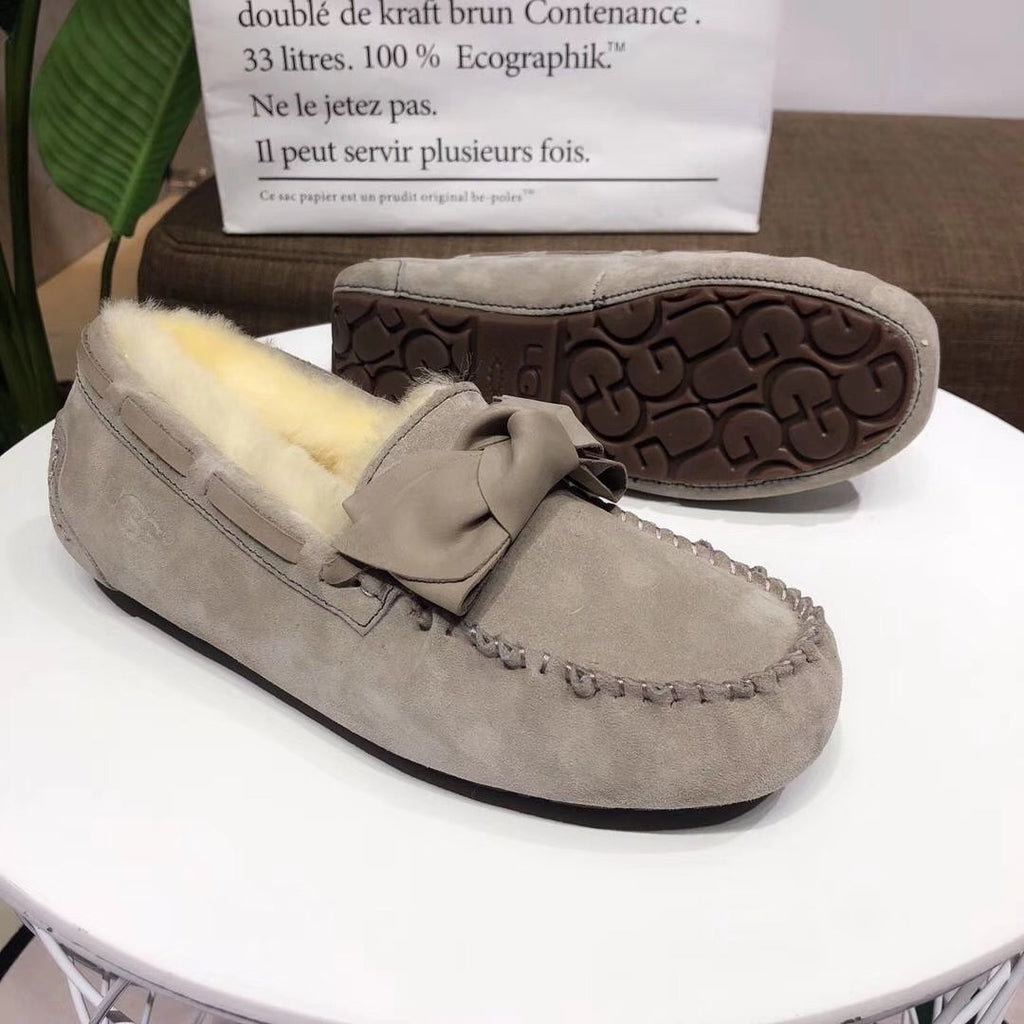 0031 Bow-Tie Driving Loafers – Grey
